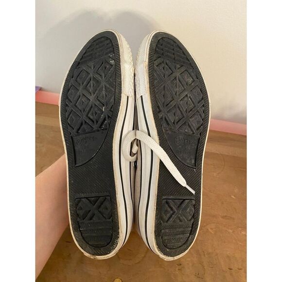 Converse youth 4 High Top Fold down double tongue Dot Sneakers green purple - Picture 8 of 9